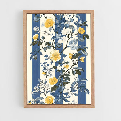 ap-floral patterns-4 cadre Bois clair