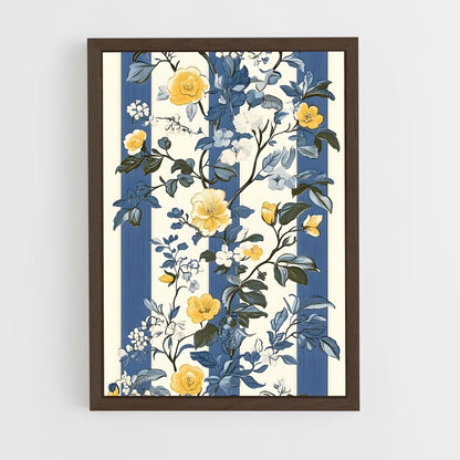 ap-floral patterns-4 cadre Bois foncé