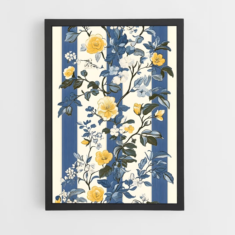ap-floral patterns-4 cadre Noir