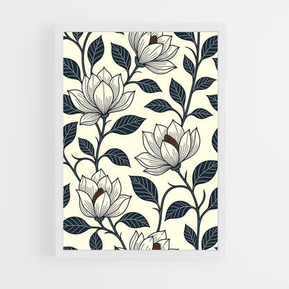 ap-floral patterns-5 cadre Blanc
