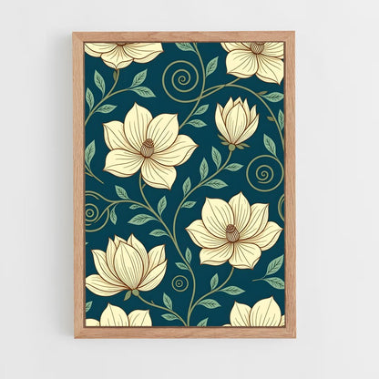 ap-floral patterns-6 cadre Bois clair