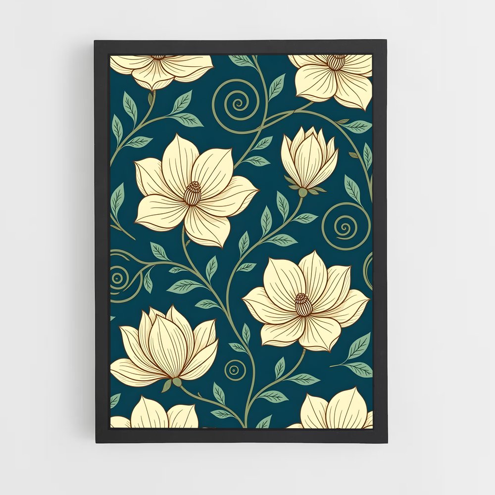 ap-floral patterns-6 cadre Noir