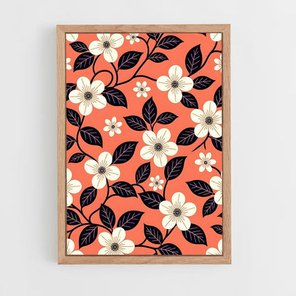 ap-floral patterns-8 cadre Bois clair