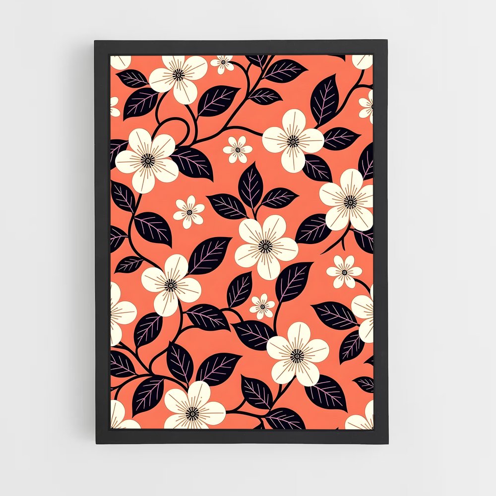ap-floral patterns-8 cadre Noir