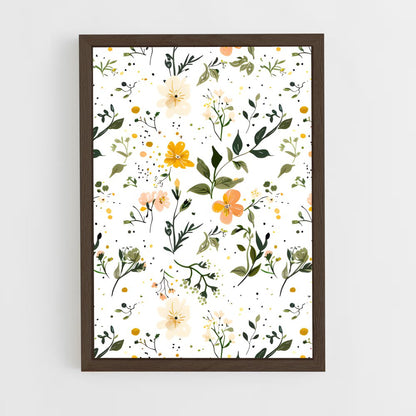 ap-floral patterns-9 cadre Bois foncé