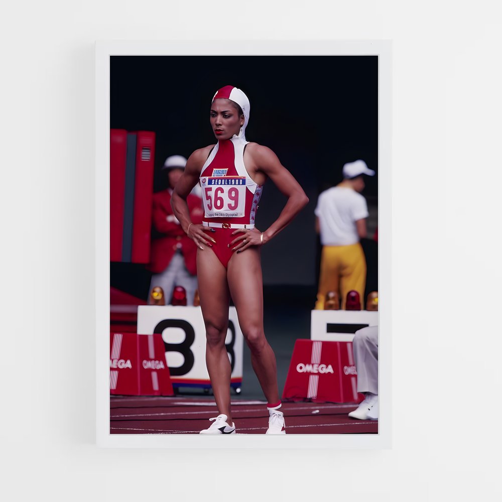 ap-florence griffith-joyner-4 cadre Blanc