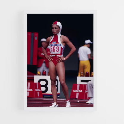 ap-florence griffith-joyner-4 cadre Blanc
