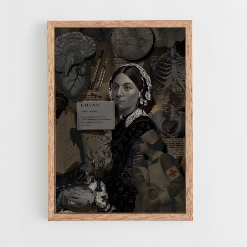 ap-florence nightingale-1 cadre Bois clair