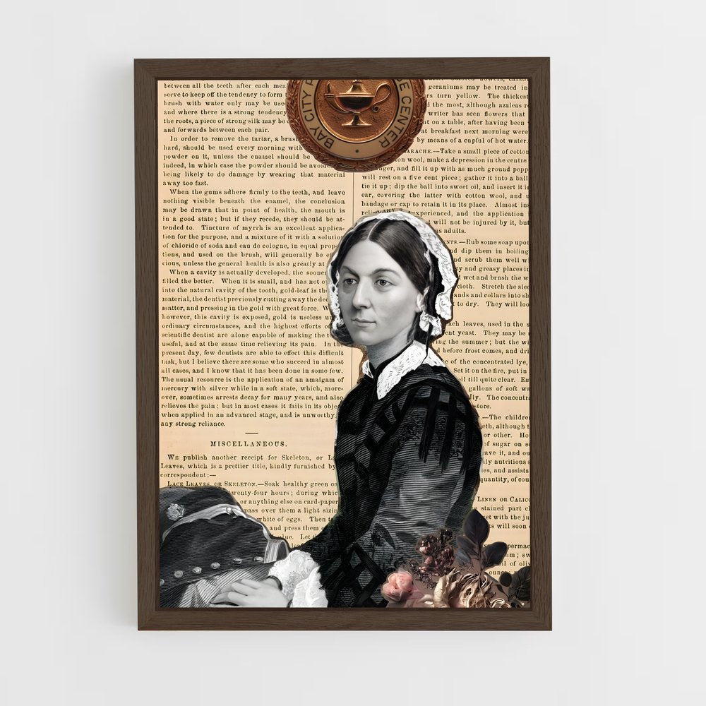 ap-florence nightingale-4 cadre Bois foncé