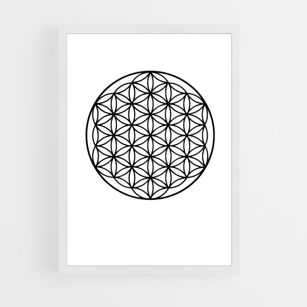 ap-flower of life-1 cadre Blanc
