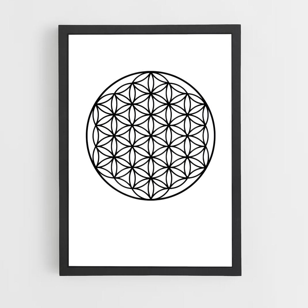 ap-flower of life-1 cadre Noir