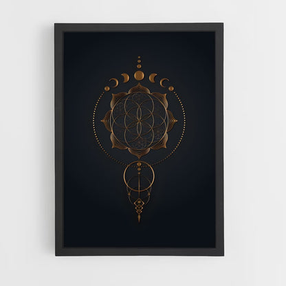 ap-flower of life-3 cadre Noir