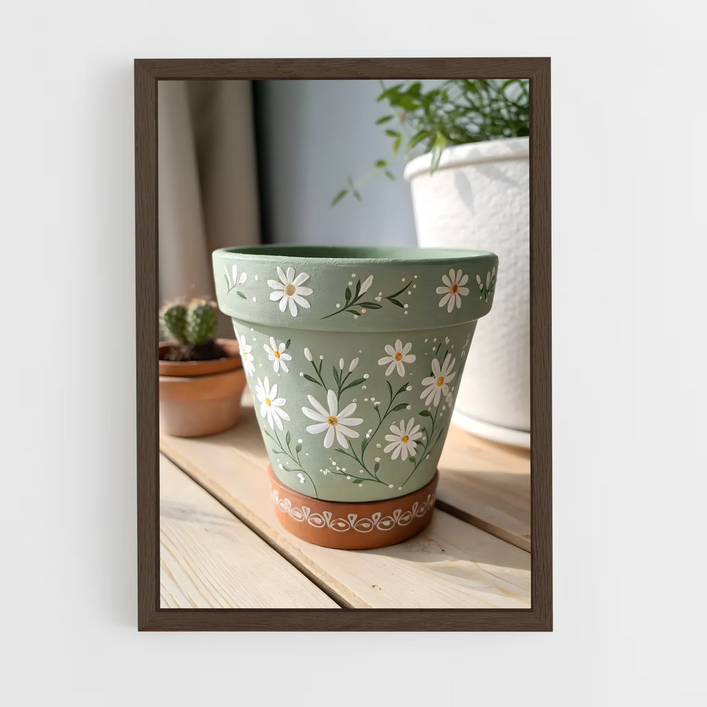 ap-flower pot-1 cadre Bois foncé