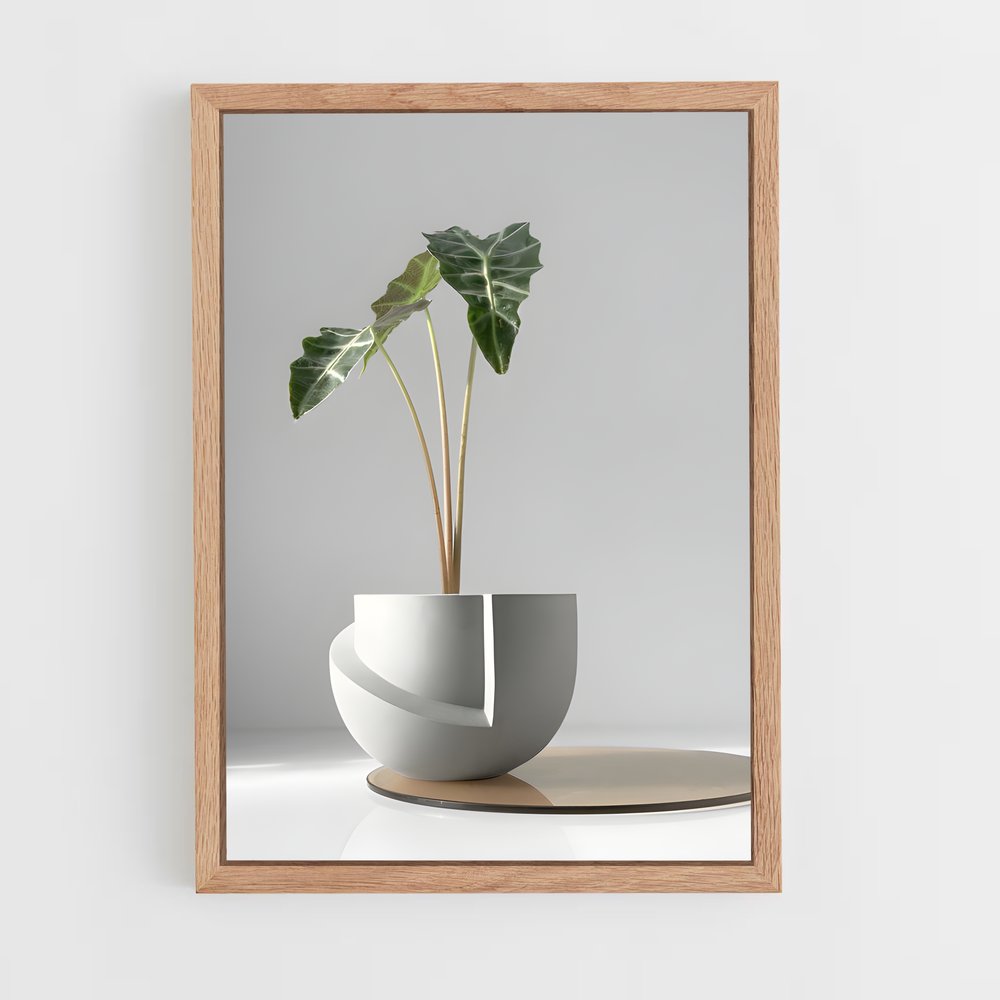 ap-flower pot-6 cadre Bois clair