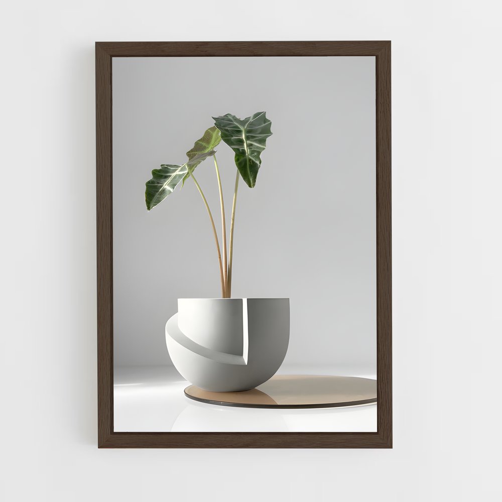 ap-flower pot-6 cadre Bois foncé