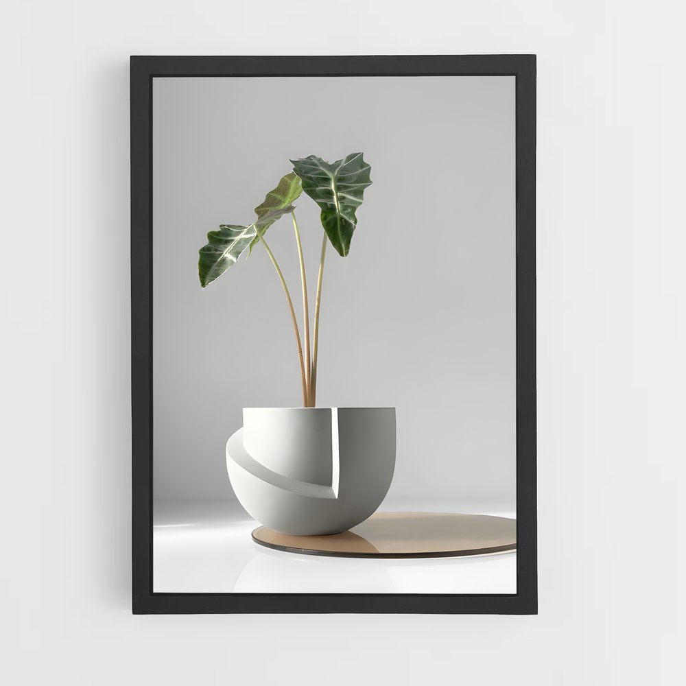 ap-flower pot-6 cadre Noir