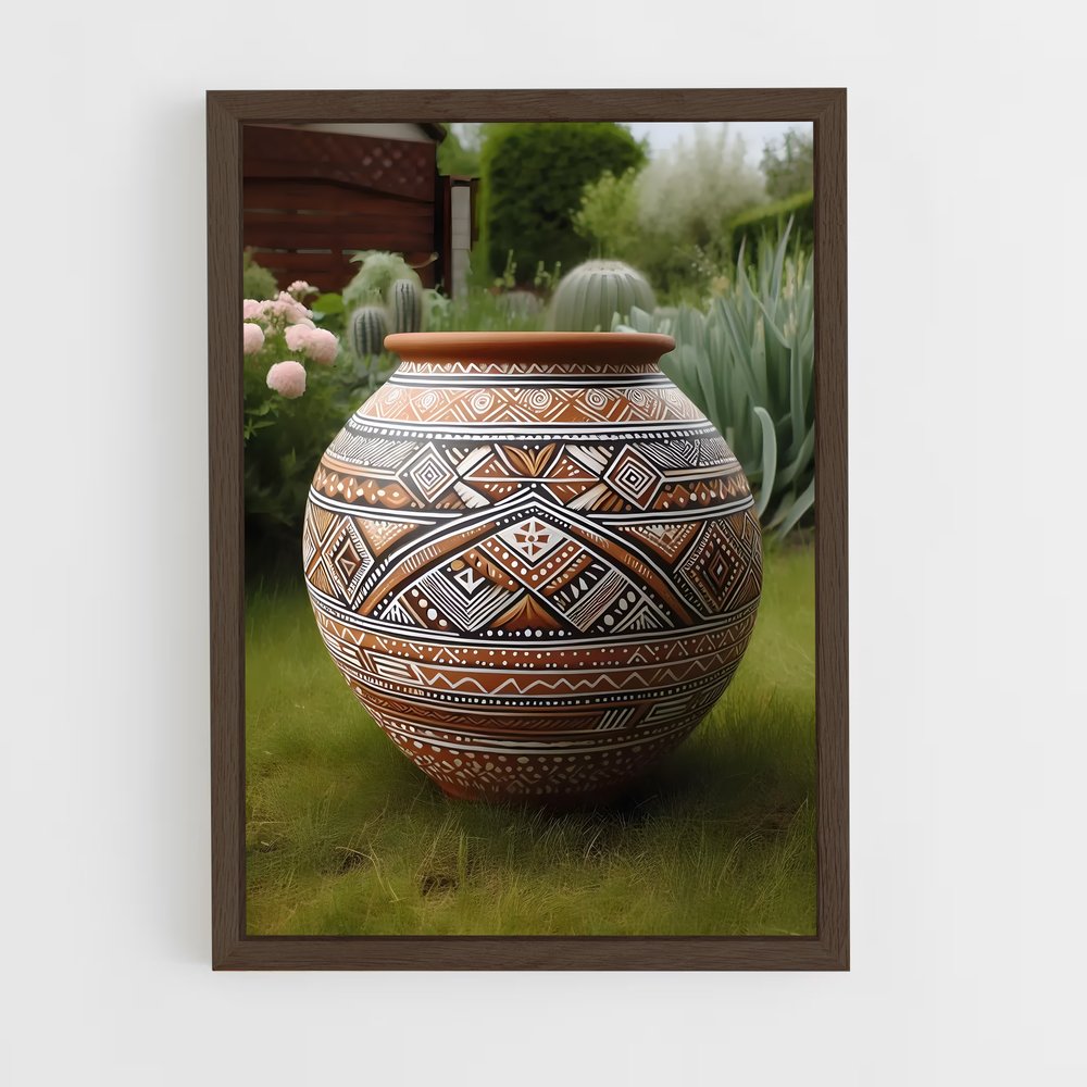 ap-flower pot-9 cadre Bois foncé