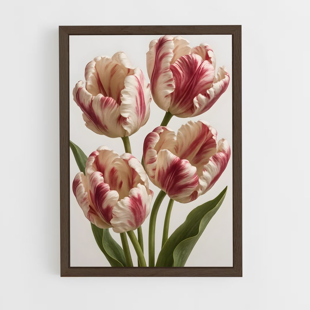 ap-flowers-8 cadre Bois foncé