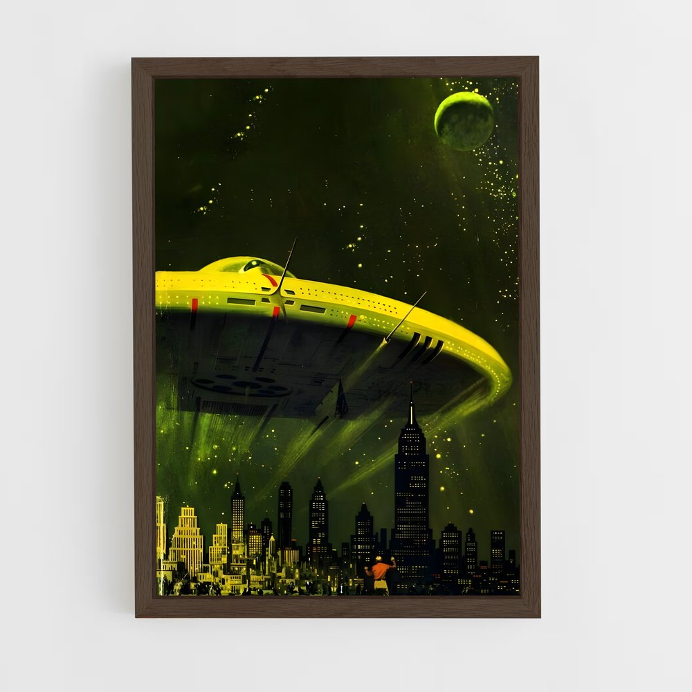 ap-flying saucer-5 cadre Bois foncé
