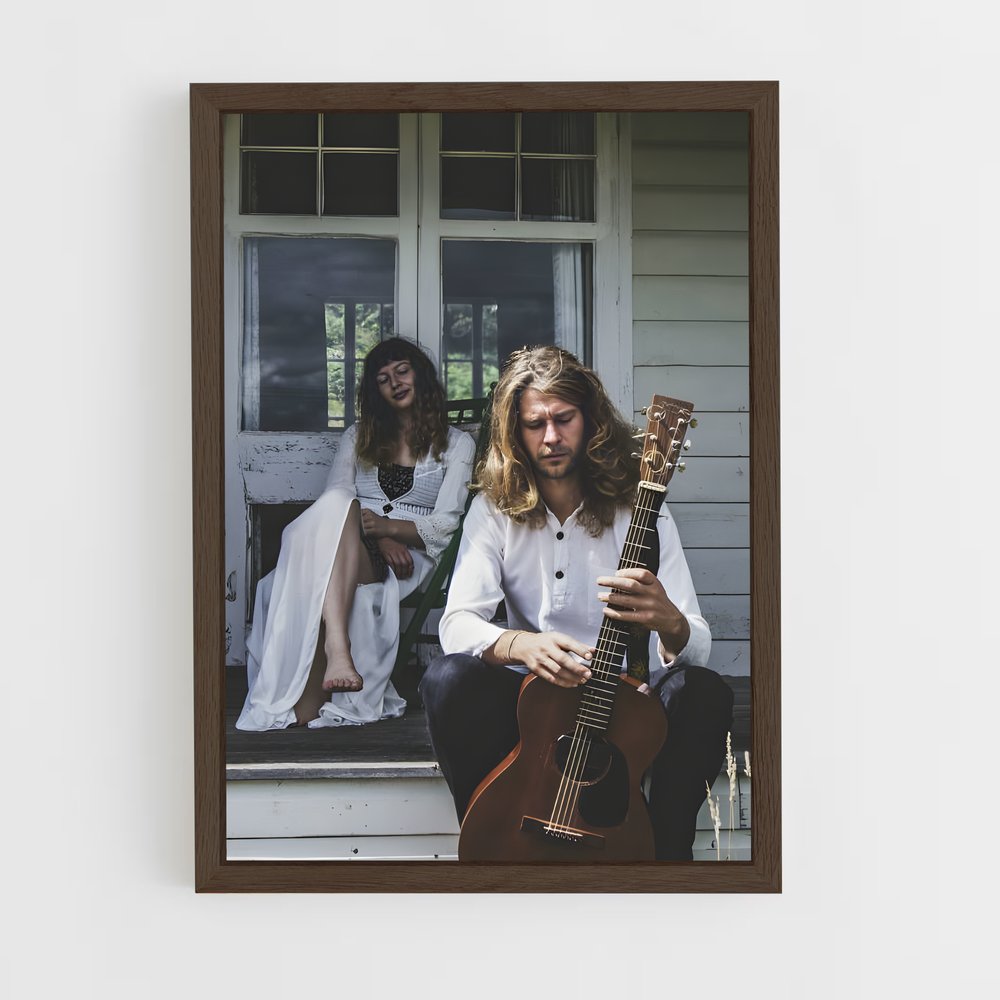ap-folk-3 cadre Bois foncé