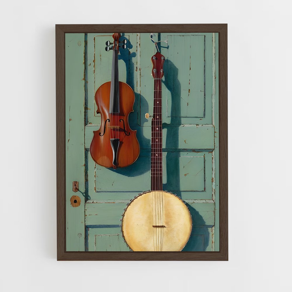 ap-folk-4 cadre Bois foncé