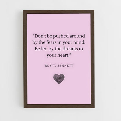 ap-follow your heart-2 cadre Bois foncé
