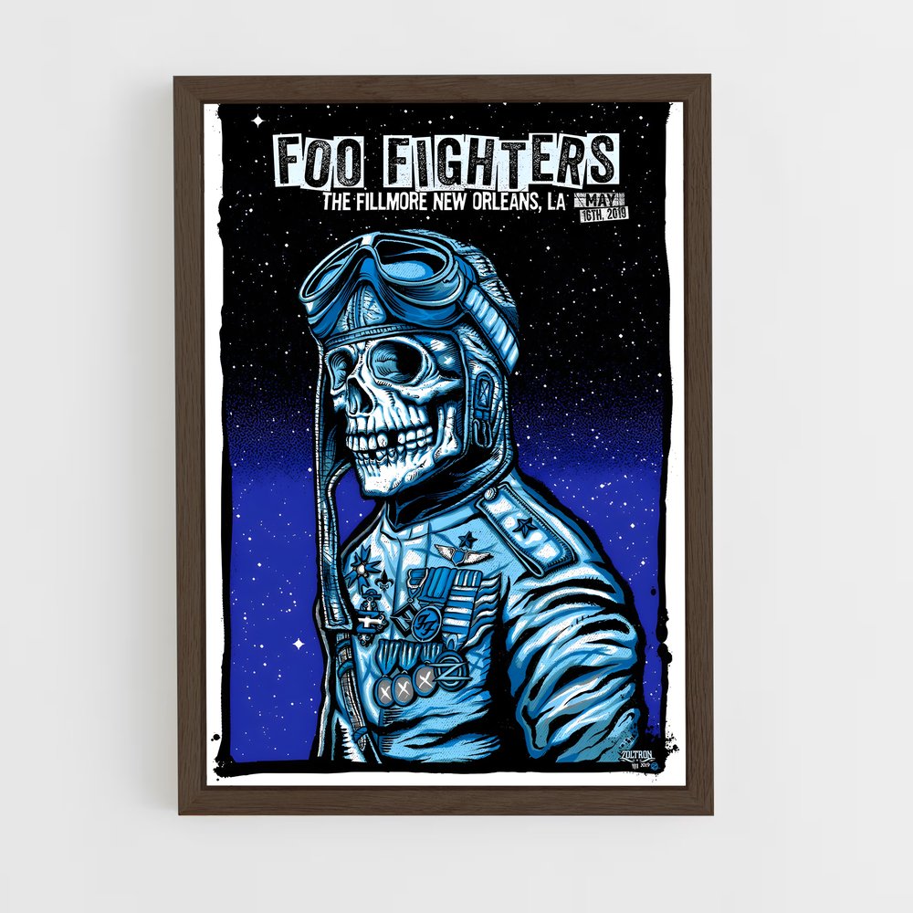 ap-foo fighters-2 cadre Bois foncé