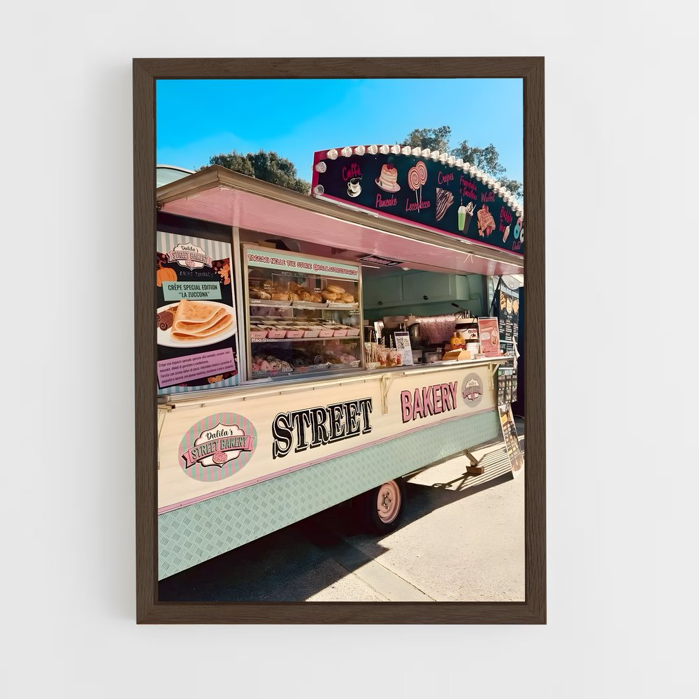 ap-food truck-8 cadre Bois foncé