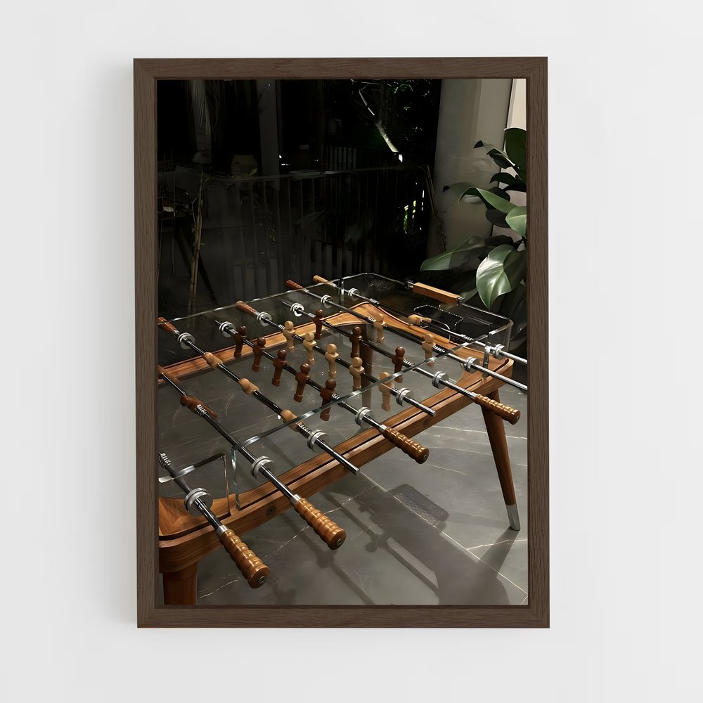 ap-foosball-10 cadre Bois foncé