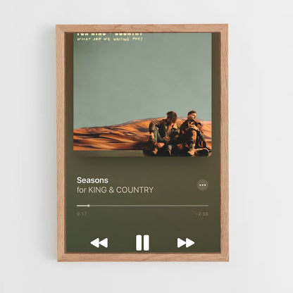 ap-for king and country-6 cadre Bois clair