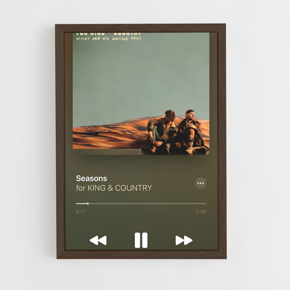 ap-for king and country-6 cadre Bois foncé