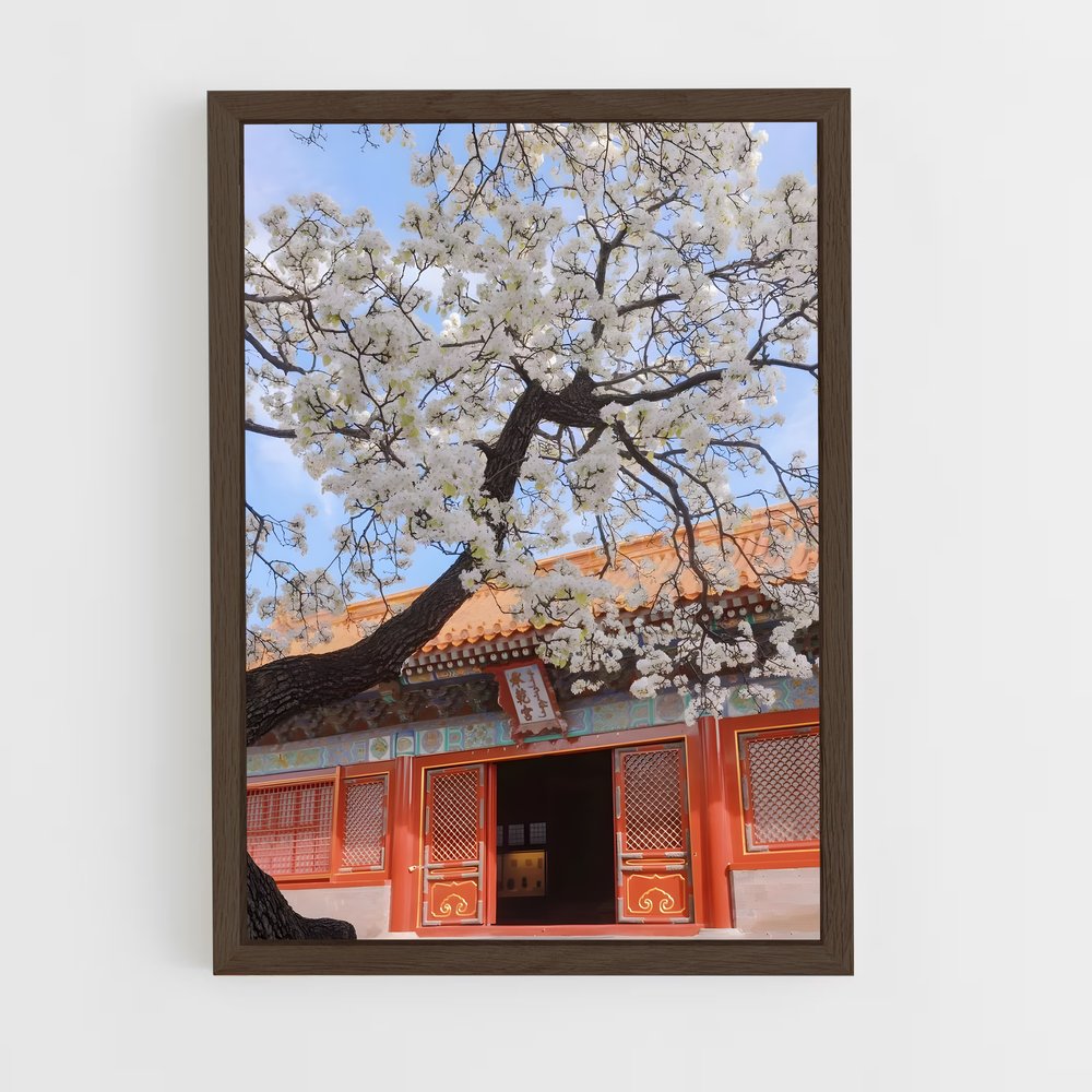 ap-forbidden city-9 cadre Bois foncé