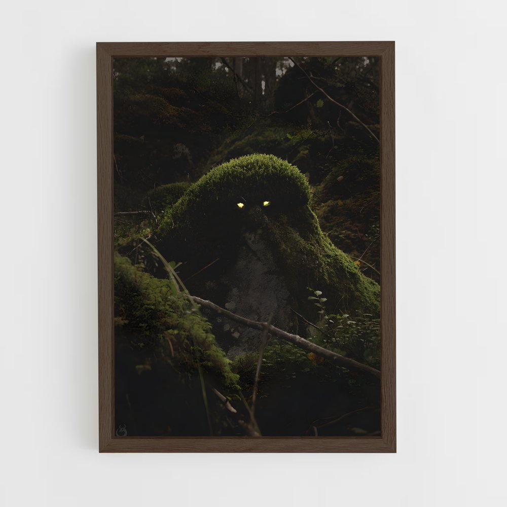 ap-forest moss-11 cadre Bois foncé