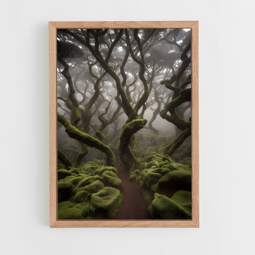 ap-forest moss-8 cadre Bois clair