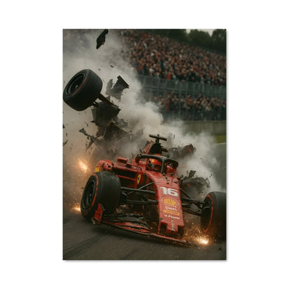 Poster Collision à Monza
