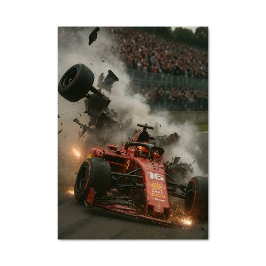 Poster Collision à Monza