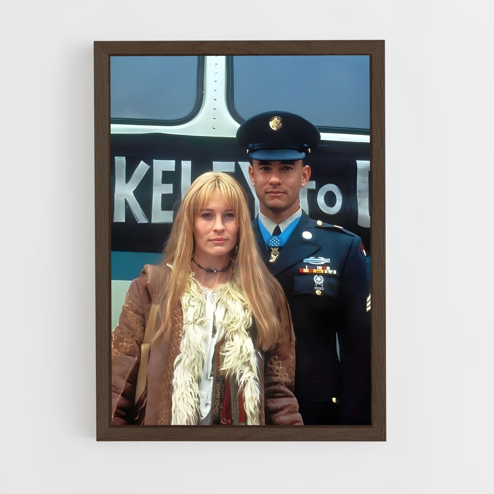 ap-forrest gump-5 cadre Bois foncé