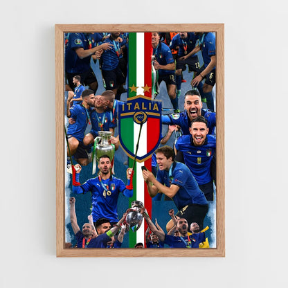 ap-forza italia-2 cadre Bois clair
