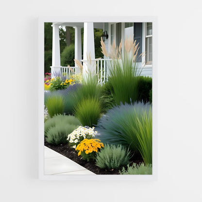 ap-fountain grass-2 cadre Blanc