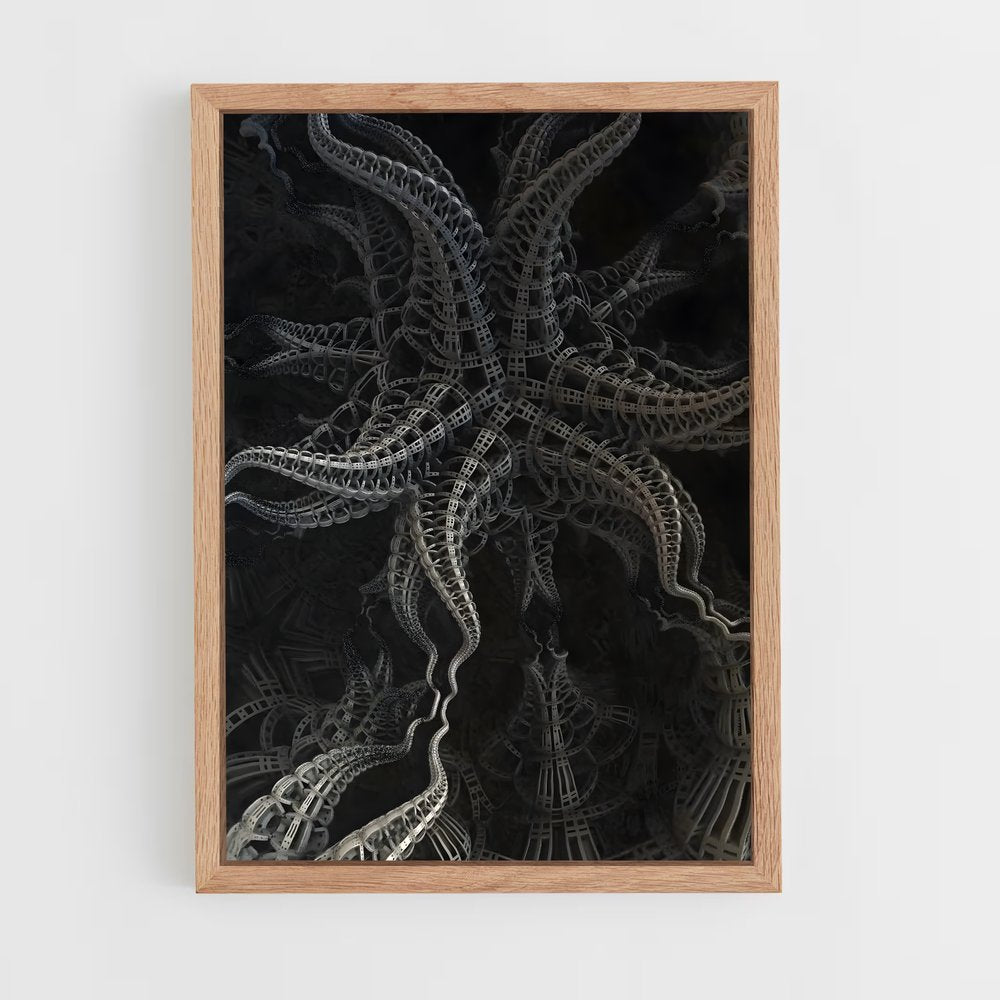 ap-fractals-5 cadre Bois clair