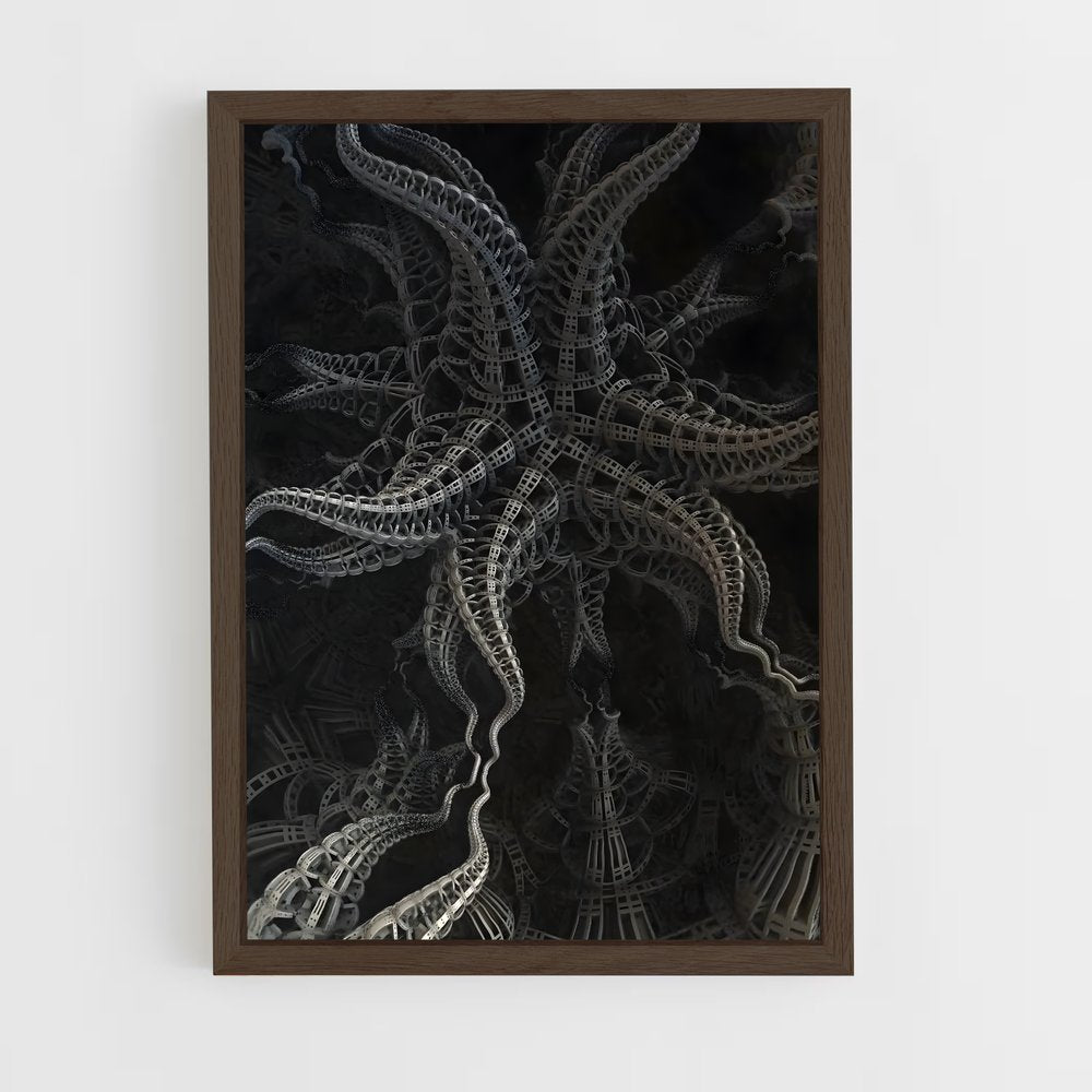 ap-fractals-5 cadre Bois foncé