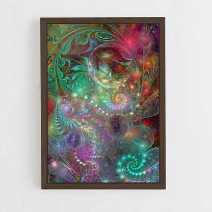 ap-fractals-6 cadre Bois foncé