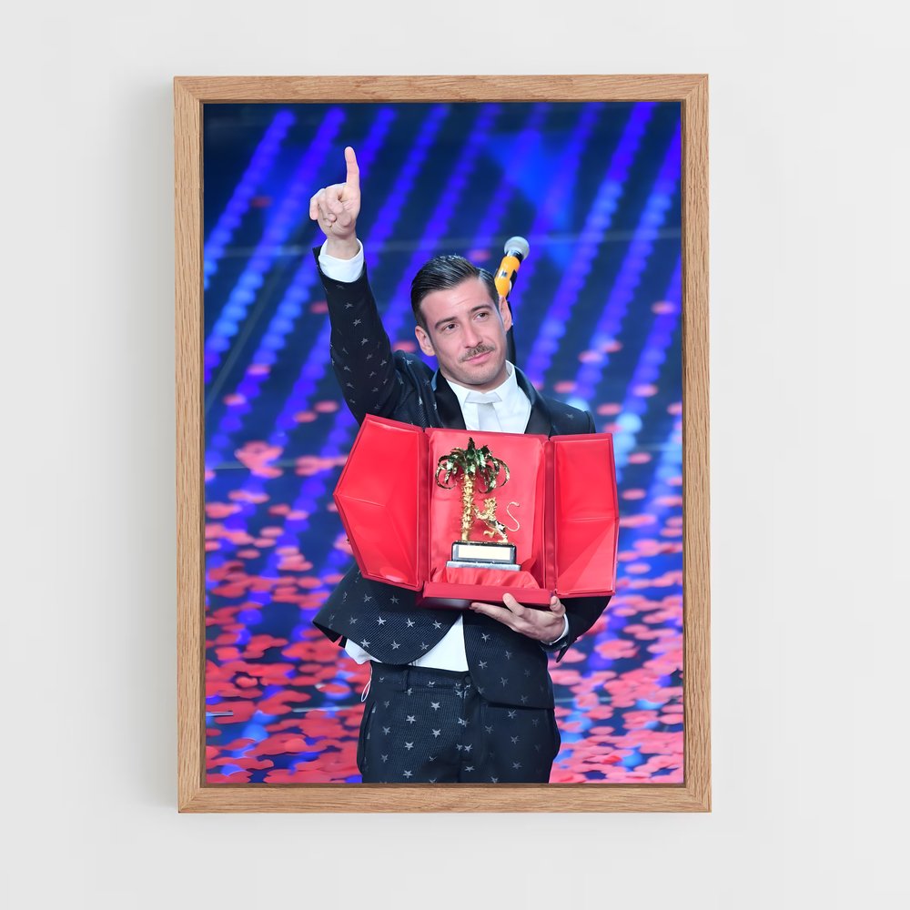 ap-francesco gabbani-3 cadre Bois clair