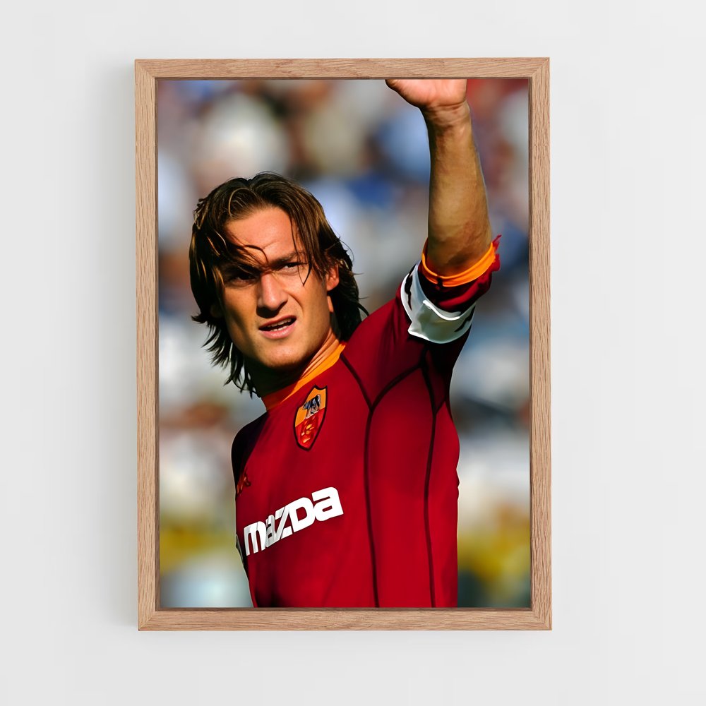 ap-francesco totti-7 cadre Bois clair