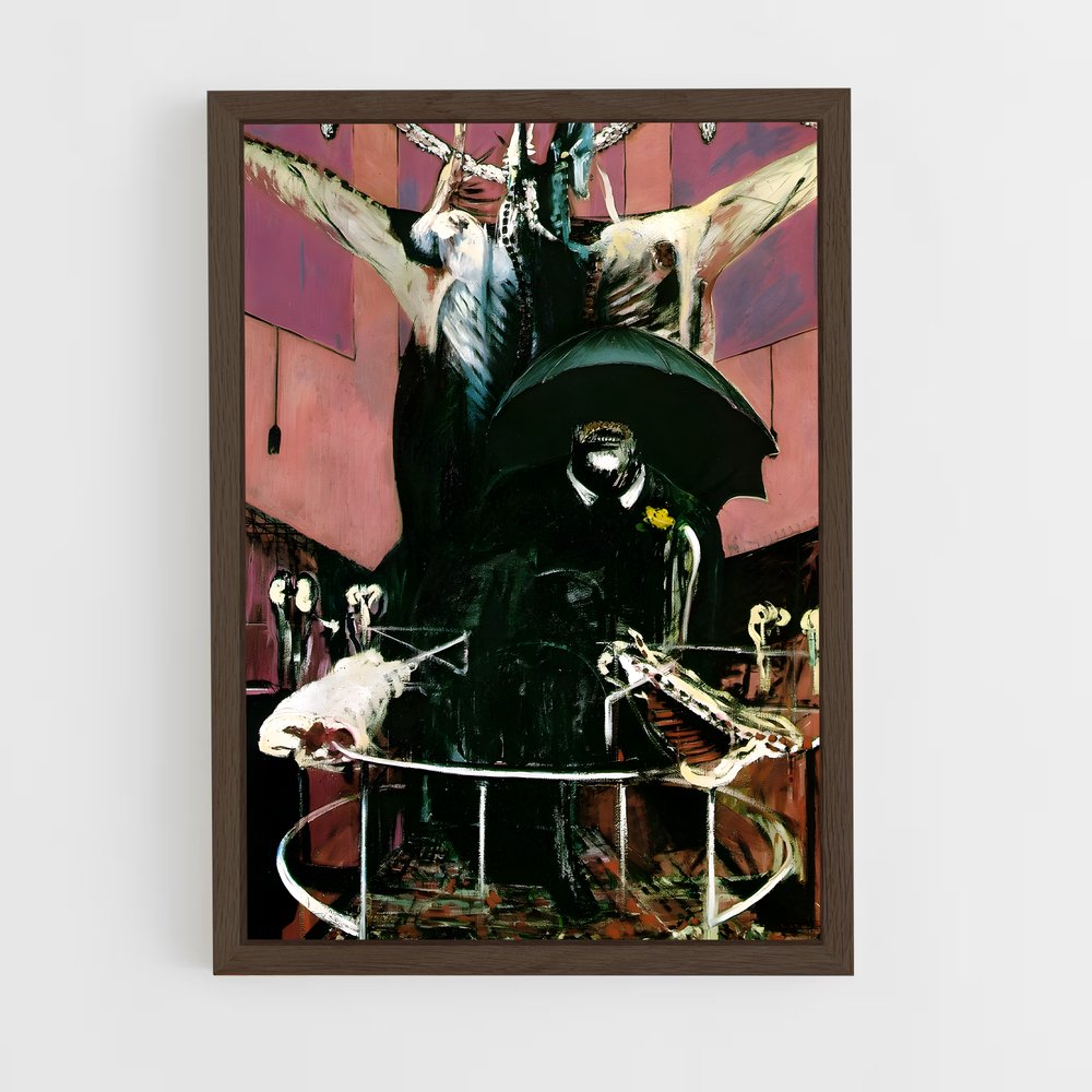 ap-francis bacon-3 cadre Bois foncé