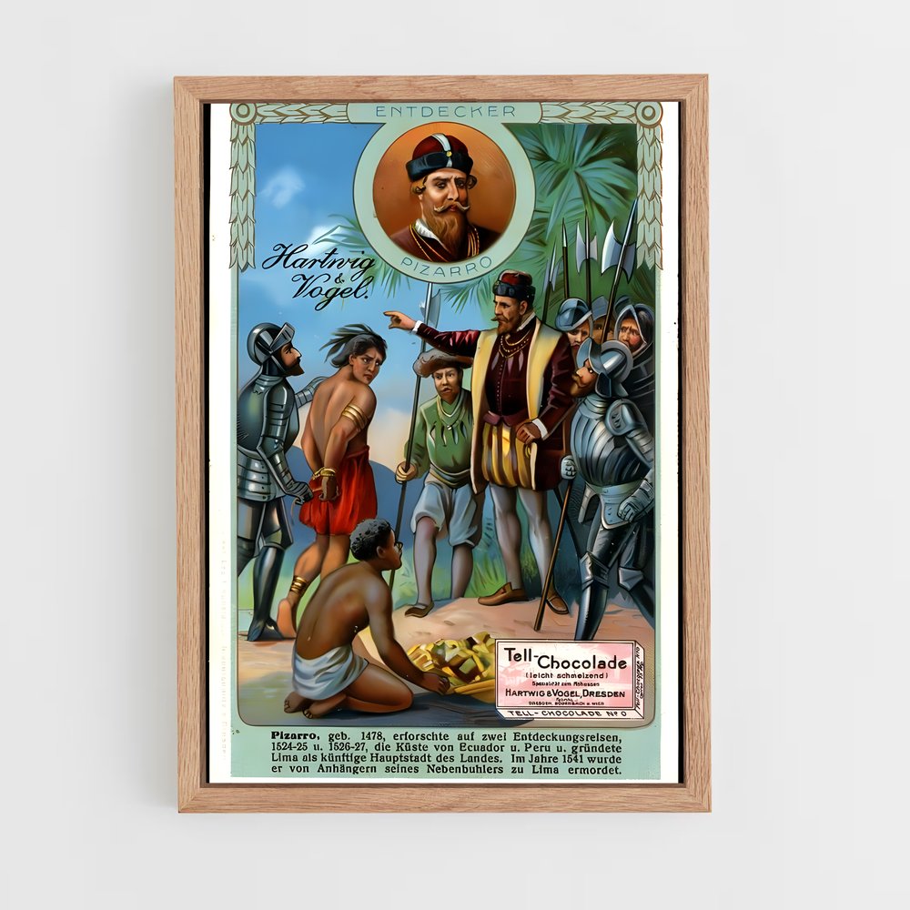 ap-francisco pizarro-2 cadre Bois clair