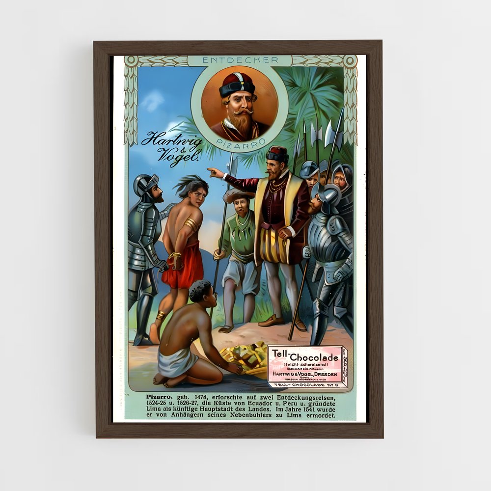 ap-francisco pizarro-2 cadre Bois foncé