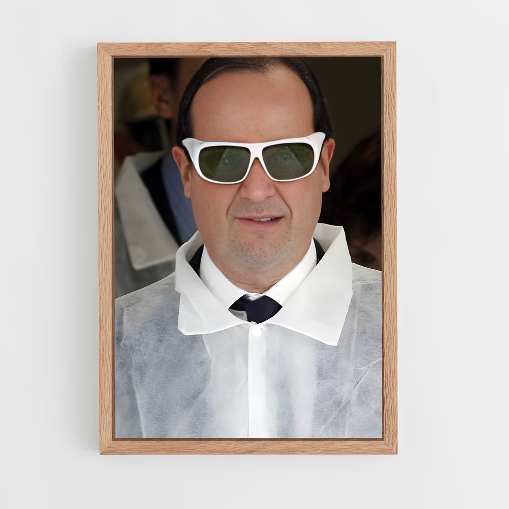 ap-francois hollande-1 cadre Bois clair
