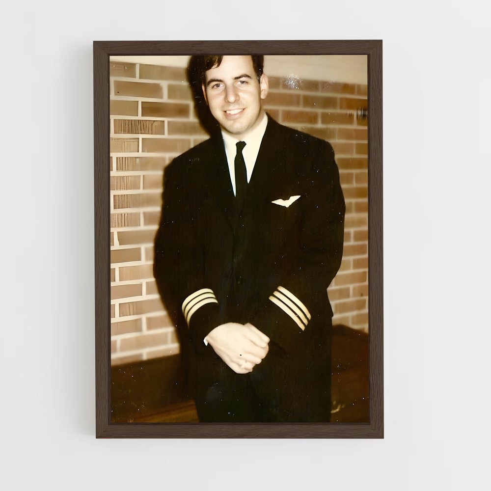 ap-frank abagnale-8 cadre Bois foncé