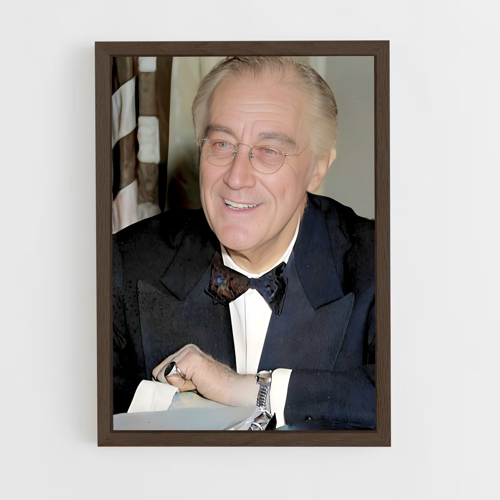 ap-franklin roosevelt-3 cadre Bois foncé